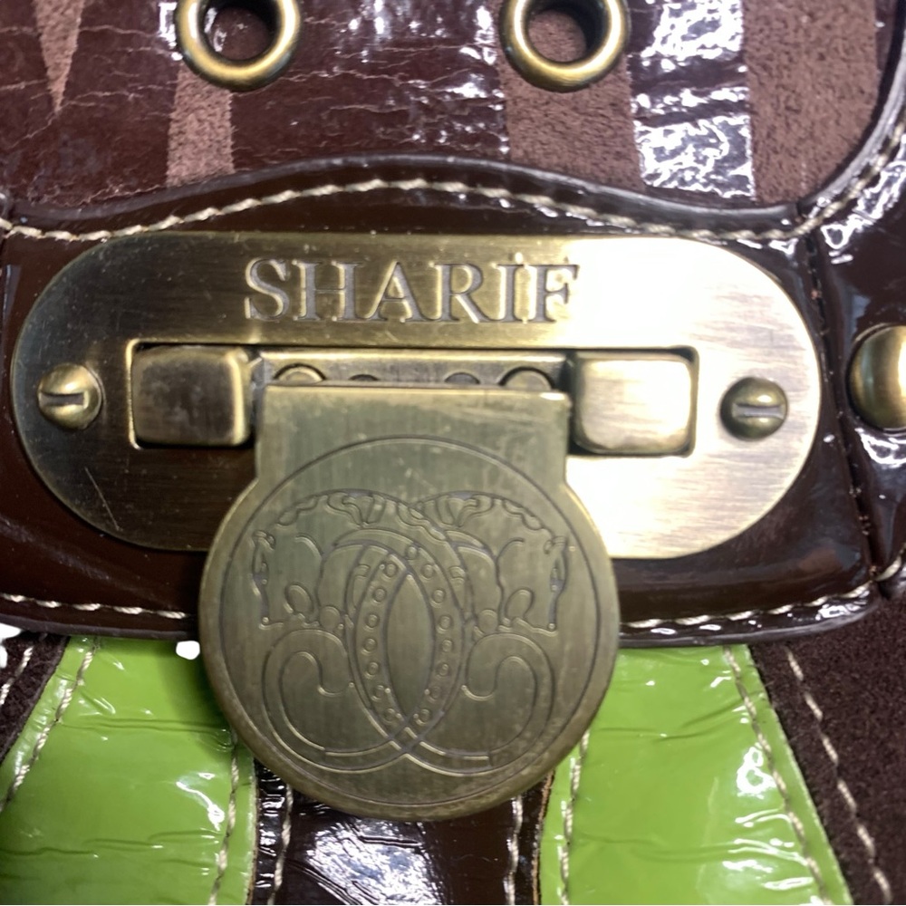 Sharif Patchwork Multicolor Leather Shoulder Bag - image 5